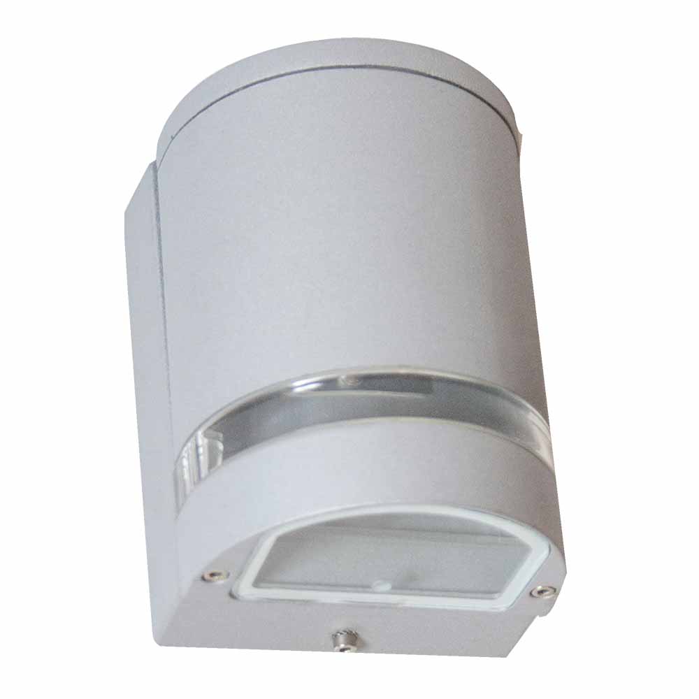 Aplique de Pared Exterior 1x GU10 - Gris silver