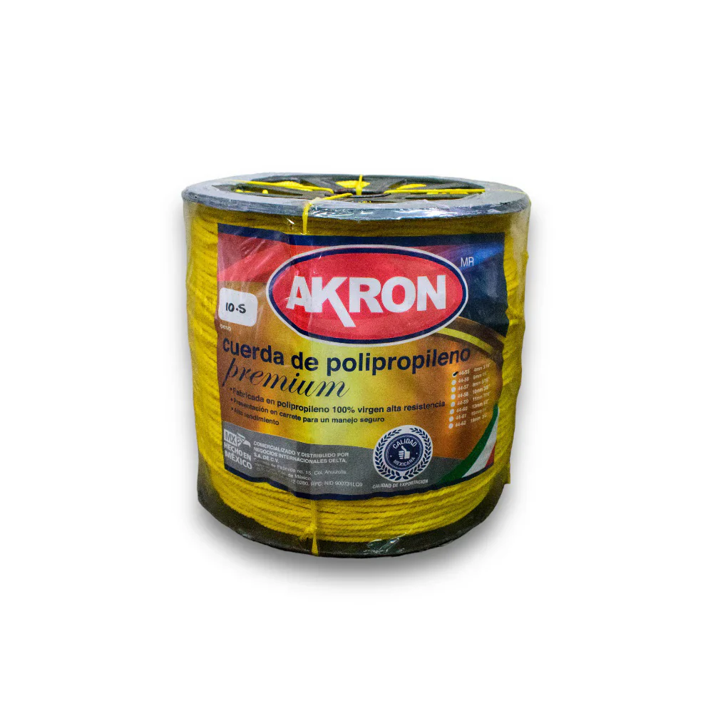 Cuerda de Polipropileno Premium Akron 44-55 | 100% Virgen | 4mm | 3/16"
