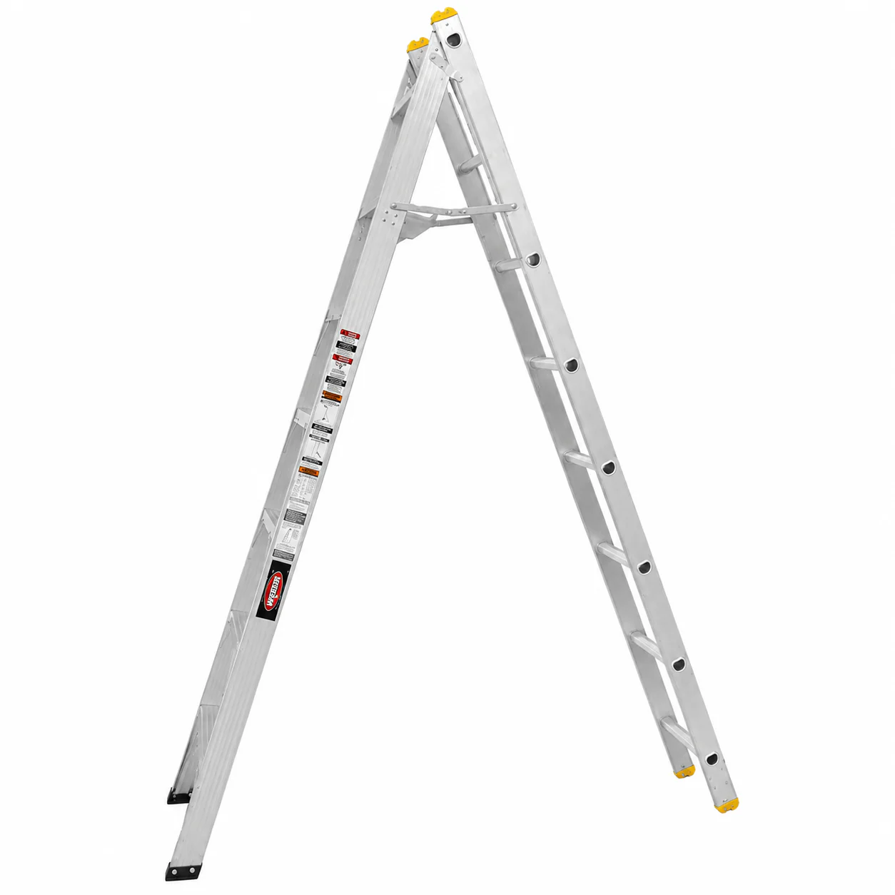 Escalera Convertible Akron 77-20 | De Aluminio | Tijera 2.61m | Extensión 4.25m | 17 Escalones | Uso Profesional | Tipo ll | Capacidad De Carga 175kg - Image 3