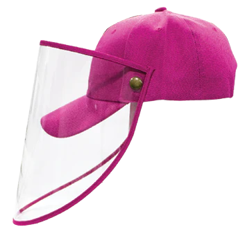 Gorra Protectora Facial para COVID de Adulto - Rosa