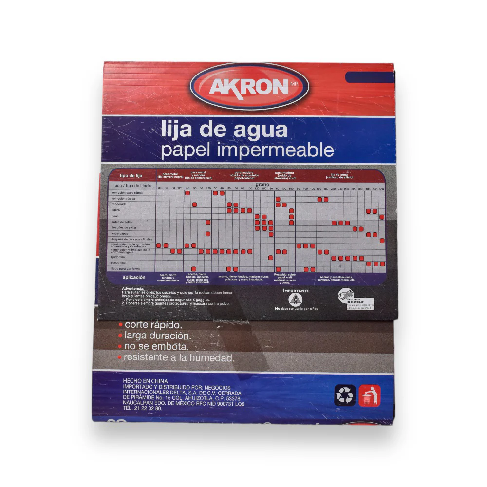 Lija de Agua 25 Piezas Varias Medidas - Grano 320 - Image 3