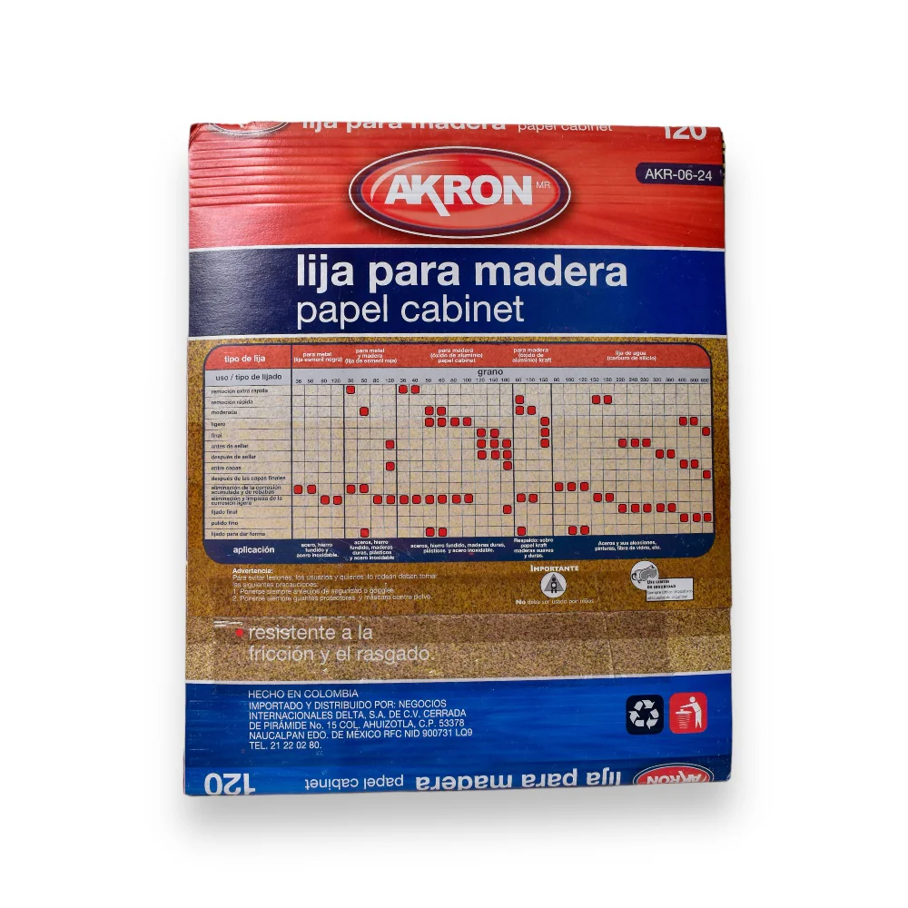 Lija de Madera 25 Piezas Varias Medidas - Grano 120 - Image 4