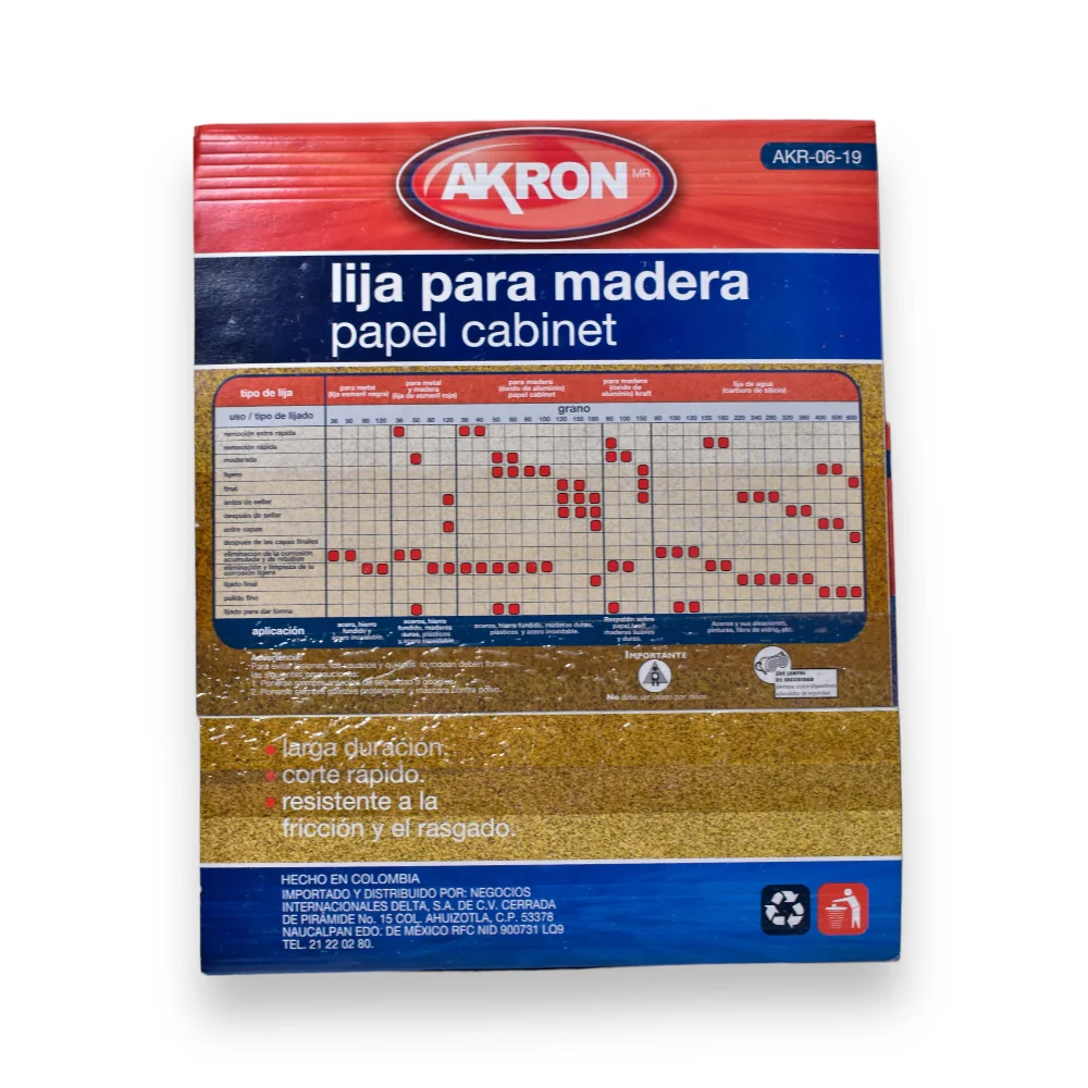 Lija de Madera 25 Piezas Varias Medidas - Grano 40 - Image 4