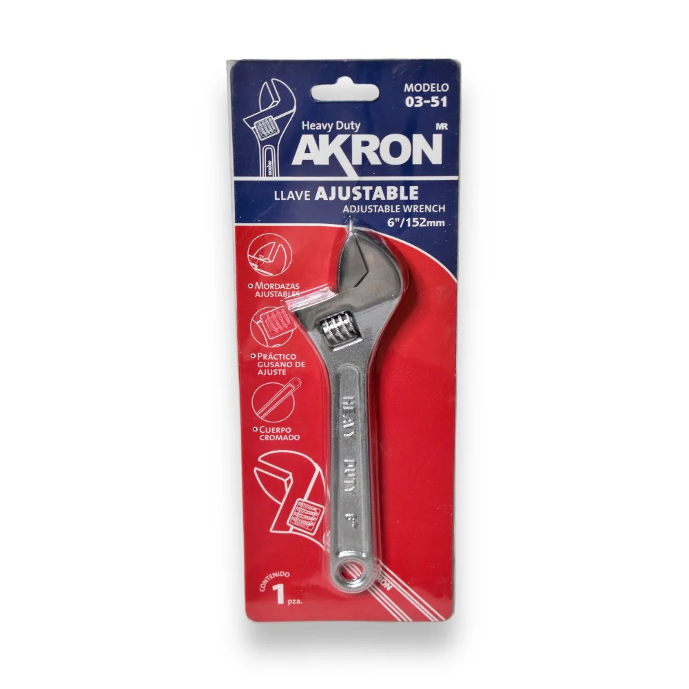 Llave Ajustable Cromada 6" y 12" - 6 pulgadas - Image 3