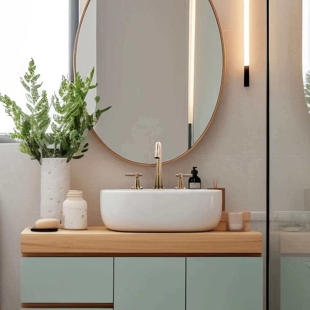 Mezcladora para Lavabo | Wilson | 90-33 | 8” | Mod. Soria | Satín - Image 4