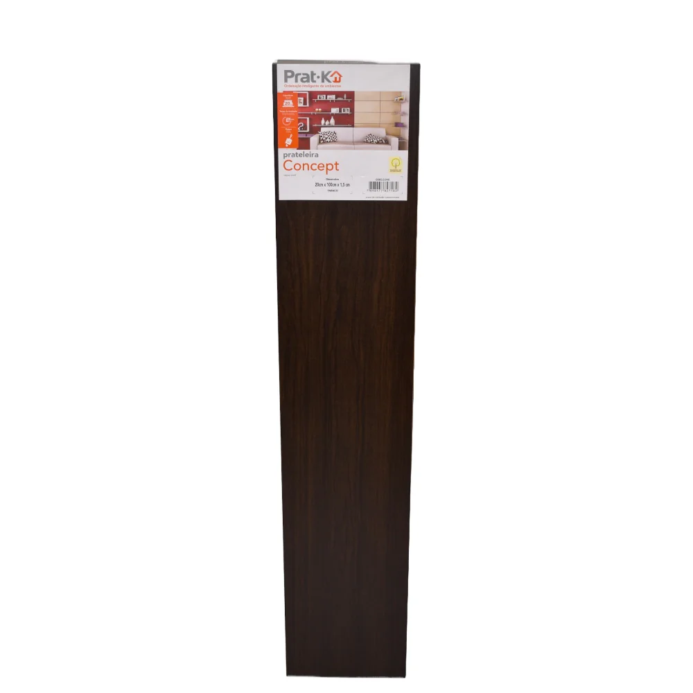 Repisa Recta Concept 1.5x25 Color Blanco, Tabaco - 40CM-Tabaco - Image 5